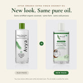 Avya Extra Virgin Coconut Oil old pack and new pack comparison