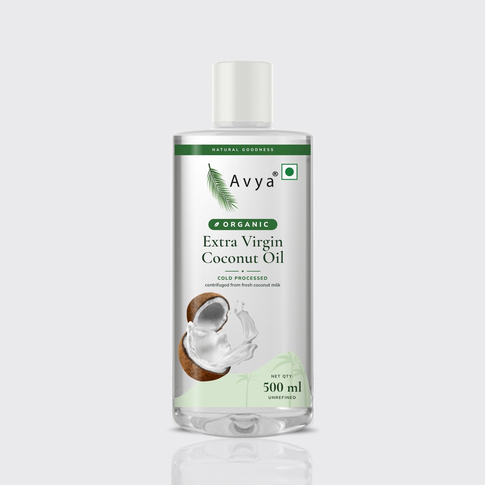 Avya Organic Extra Virgin Coconut Oil 500 ml - New